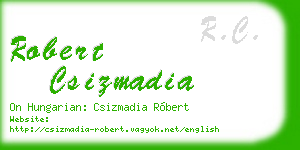 robert csizmadia business card